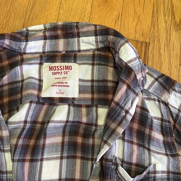 Mossimo Supply Co Boyfriend Fit Flannel small - Picture 3 of 8